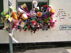 There were twice as many flowers there when I passed this yesterday