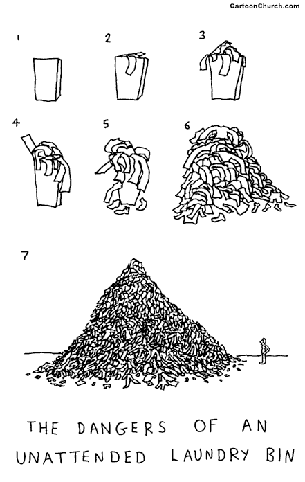 A pretty accurate diagram of my washing mountain