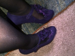 Purple shoes