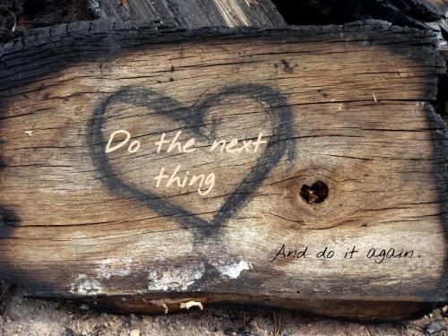 Do the Next Thing Burnt Heart