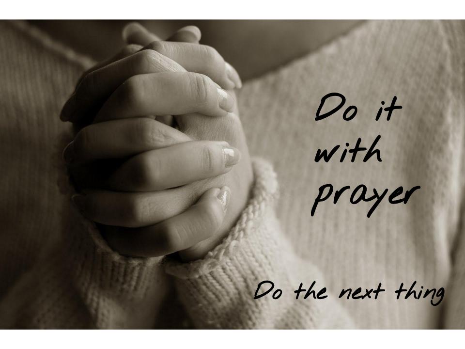 Do the Next Thing Prayer