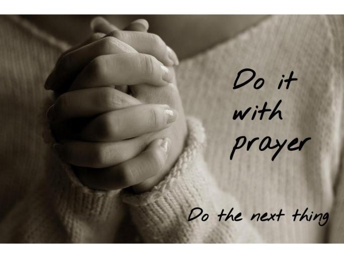 Do the Next Thing Prayer