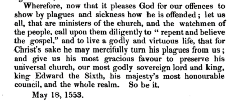 From Homily to be read in a time of Pestilence